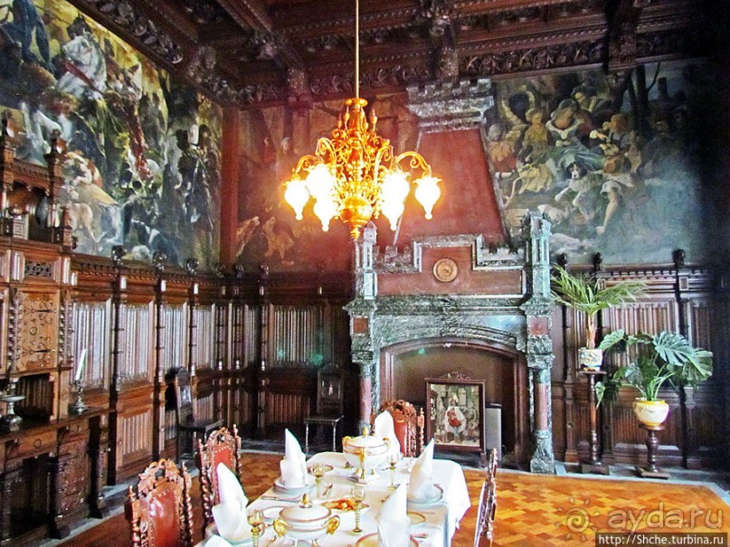 Интерьеры замка Драхенсбург. Роскошь и бытовой уют