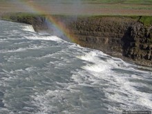 "Золотой" водопад Gullfoss — третий пункт "Золотого Кольца"