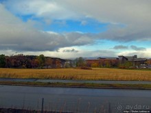 Обычный городок на берегу фьерда Trondheimfjerden