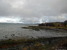 Обычный городок на берегу фьерда Trondheimfjerden