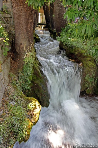 Отличная еда среди и над потоками водопадов