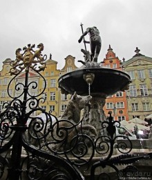 Символ города Гданьск — Фонтан Нептуна (Fontanna Neptuna)