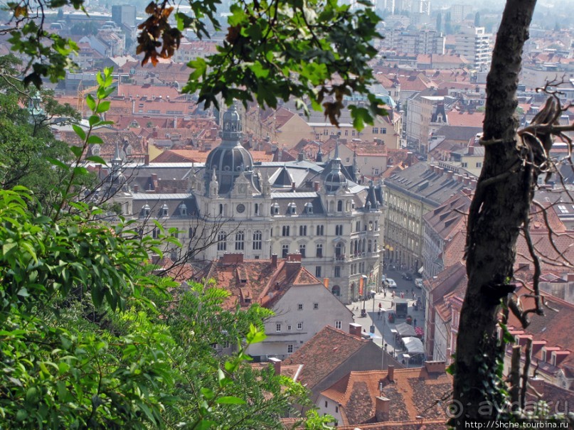 Шлоссберг, и весь Грац как на ладони