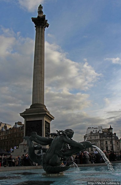 Фонтаны на Трафальгарской площади