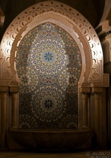 Великая мечеть Хасана II ночью и днем