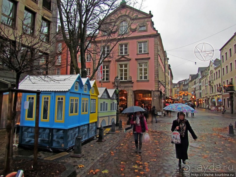 Центральные площади Дюссельдорфа - Бургплатц и Марктплатц