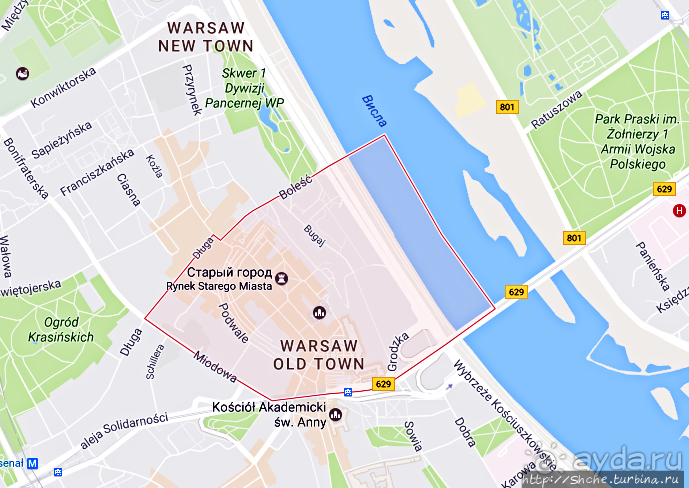 Stare Miasto Варшавы — памятник ЮНЕСКО № 30