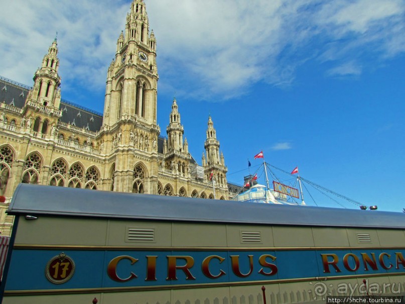 Цирк перед ратушей (Rathaus). В прямом смысле этого слова