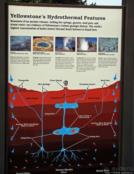 Гейзер "Old faithful" во всей красе в любое время суток
