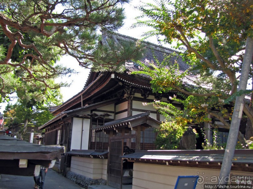 Осенний воскресный день на улицах Такаямы