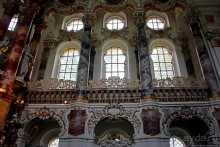 Вершина баварского рококо в деревенской церкви в Висе