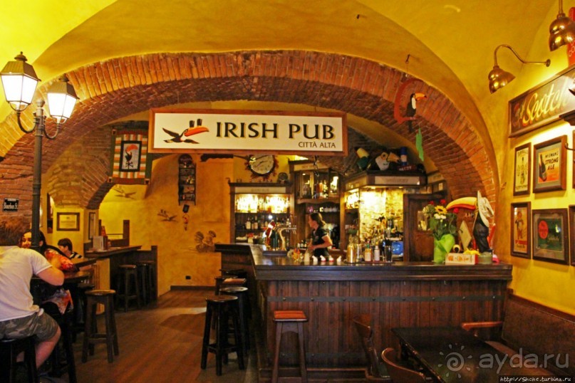 Ирландский паб в старом Бергамо