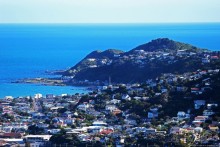 Гора Виктория — первый взгляд на Веллингтон и залив Фицрой