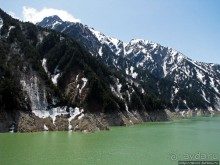 Плотина на реке Куробе — самая высокая плотина Японии