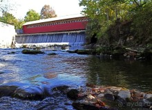 В гостях у Радуги. Крытые мосты Вермонта. Paper Mill Bridge