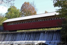 В гостях у Радуги. Крытые мосты Вермонта. Paper Mill Bridge
