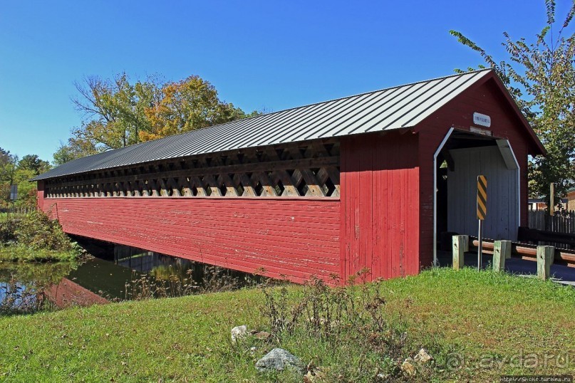 В гостях у Радуги. Крытые мосты Вермонта. Paper Mill Bridge