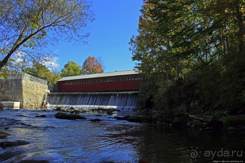 В гостях у Радуги. Крытые мосты Вермонта. Paper Mill Bridge