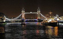 Огни ночного Лондона. Район London Bridge
