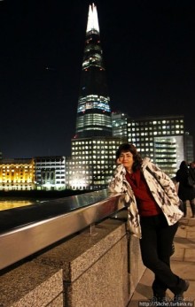 Огни ночного Лондона. Район London Bridge