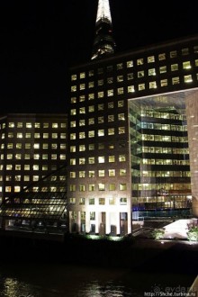 Огни ночного Лондона. Район London Bridge