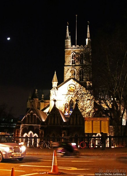 Огни ночного Лондона. Район London Bridge