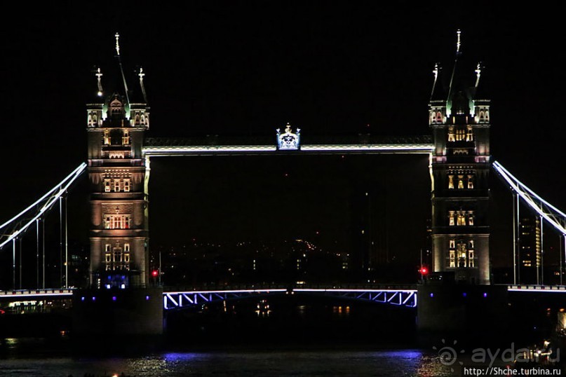 Огни ночного Лондона. Район London Bridge