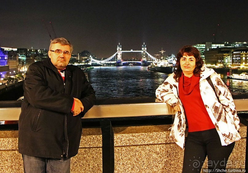 Огни ночного Лондона. Район London Bridge