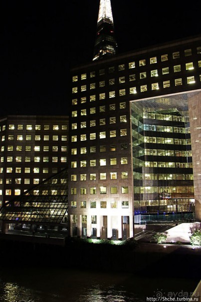 Огни ночного Лондона. Район London Bridge