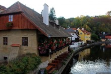 Чешский Крумлов — город на Влтаве