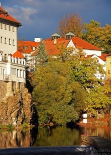 Чешский Крумлов — город на Влтаве