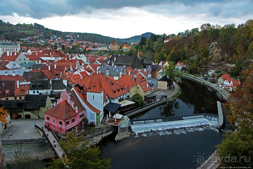 Чешский Крумлов — город на Влтаве