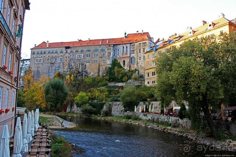 Чешский Крумлов — город на Влтаве