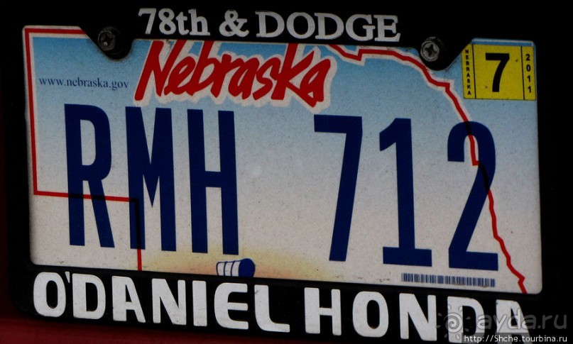 Альбом отзыва "Номерные знаки США — краткая характеристика штата и хозяина"