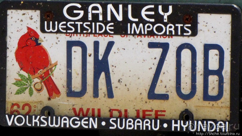 Номерные знаки США — краткая характеристика штата и хозяина