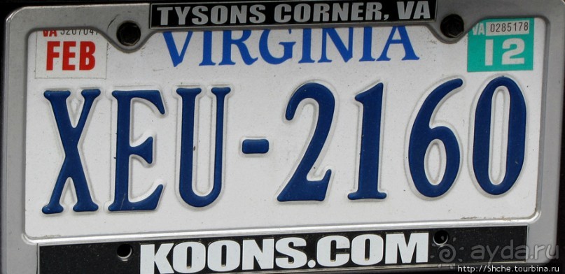 Номерные знаки США — краткая характеристика штата и хозяина