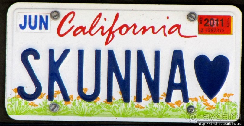 Номерные знаки США — краткая характеристика штата и хозяина