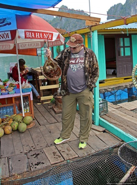 Рыба-колбаса, креветки-богомолы...в плавучей деревне рыбаков