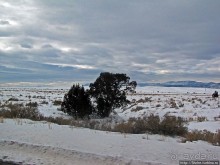 Суровые пейзажи северовосточной Юты. Зимой по штату на авто