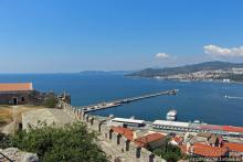 Крепость (акрополис) Кавалы и десяток ракурсов города с нее