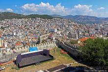 Крепость (акрополис) Кавалы и десяток ракурсов города с нее