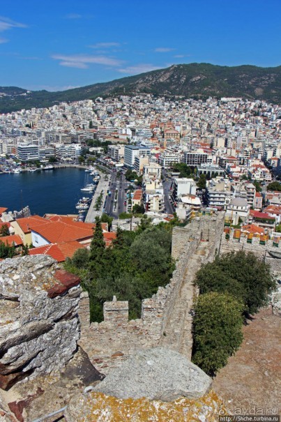 Крепость (акрополис) Кавалы и десяток ракурсов города с нее