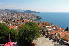 Крепость (акрополис) Кавалы и десяток ракурсов города с нее