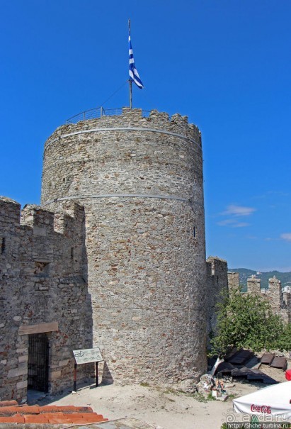 Крепость (акрополис) Кавалы и десяток ракурсов города с нее