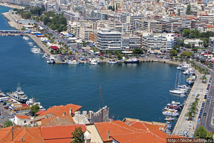 Крепость (акрополис) Кавалы и десяток ракурсов города с нее