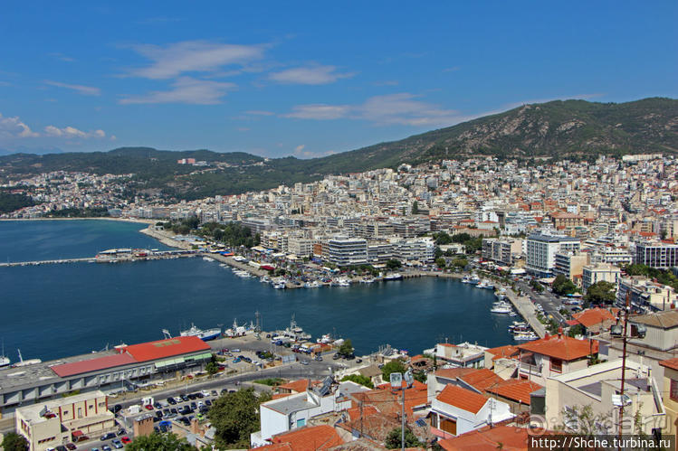 Крепость (акрополис) Кавалы и десяток ракурсов города с нее