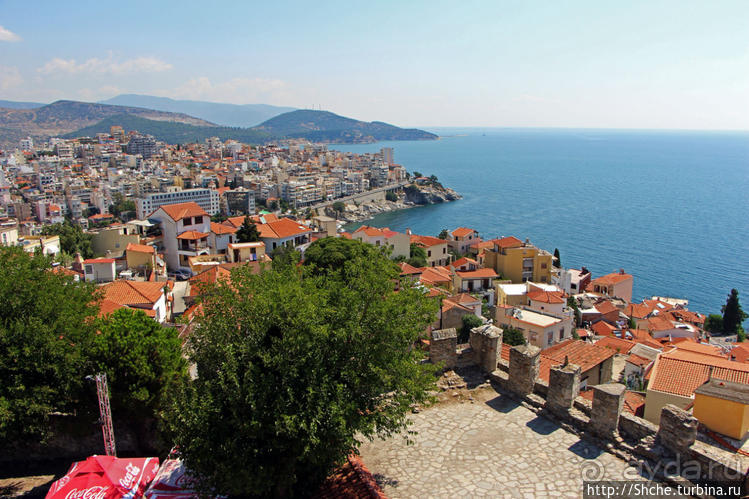 Крепость (акрополис) Кавалы и десяток ракурсов города с нее