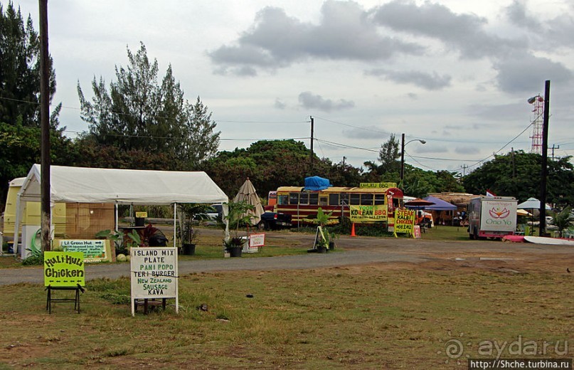 Дешевый открытый рынок на северо-востоке острова Оаху