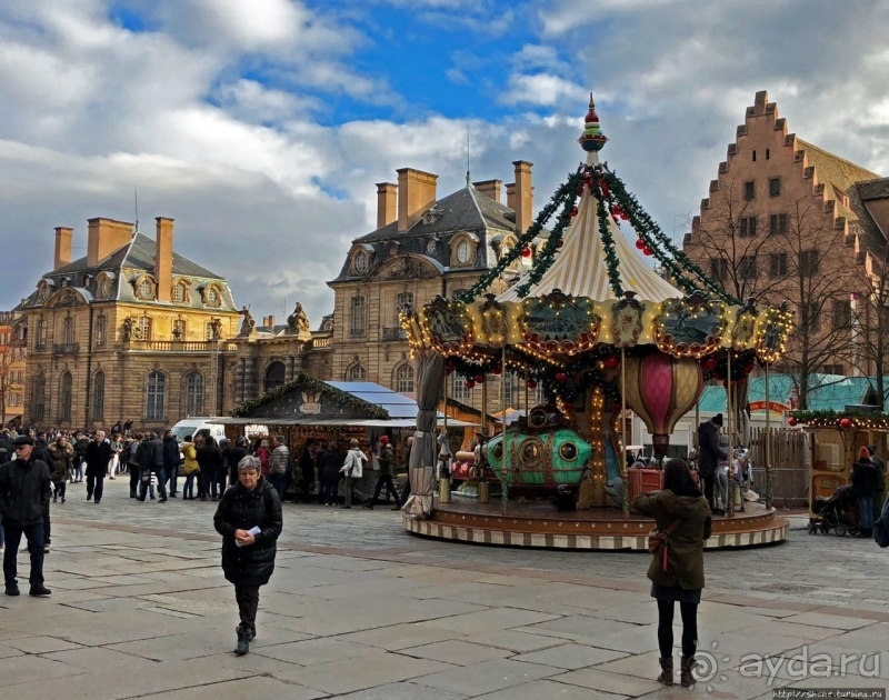 Рождественские метаморфозы у кафедрального собора Страсбурга