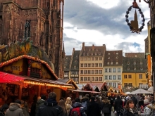 Рождественские метаморфозы у кафедрального собора Страсбурга